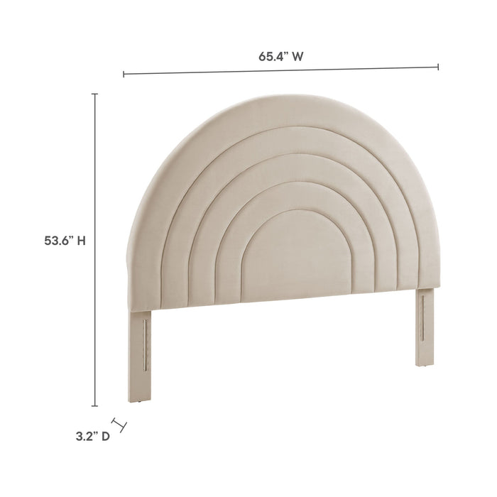 Modway Solana Arched Performance Velvet Headboard Bedroom Furniture - View 63