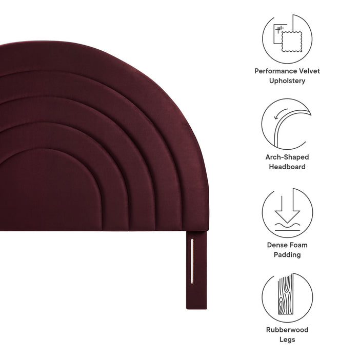 Modway Solana Arched Performance Velvet Headboard Bedroom Furniture - View 80