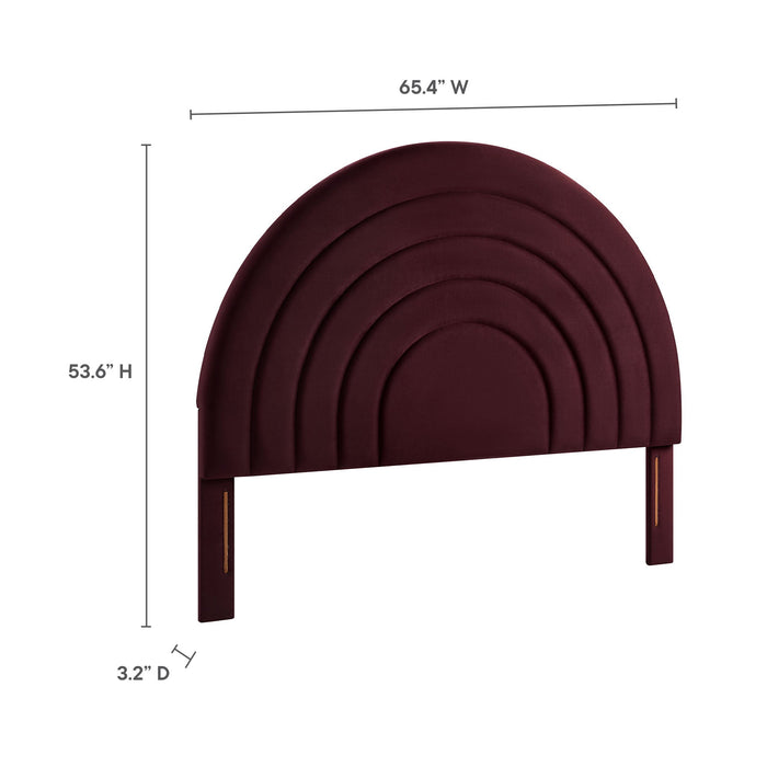 Modway Solana Arched Performance Velvet Headboard Bedroom Furniture - View 81