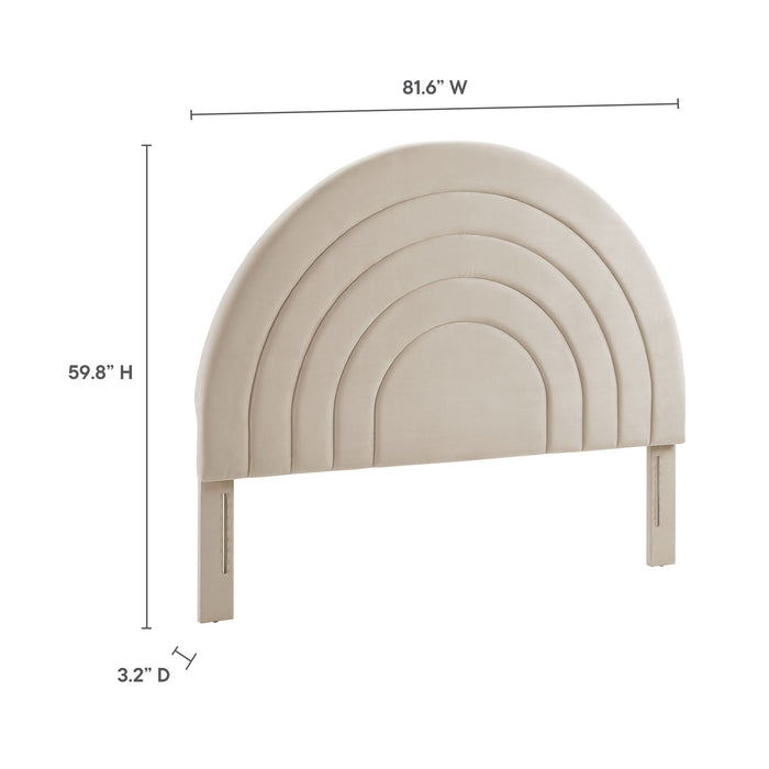 Modway Solana Arched Performance Velvet Headboard Bedroom Furniture - View 93