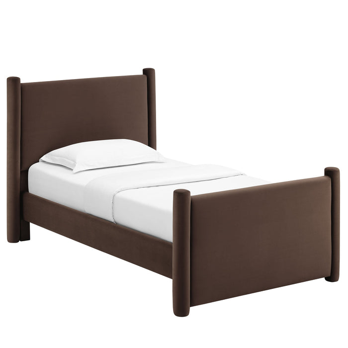 Rael Performance Velvet Platform Bed