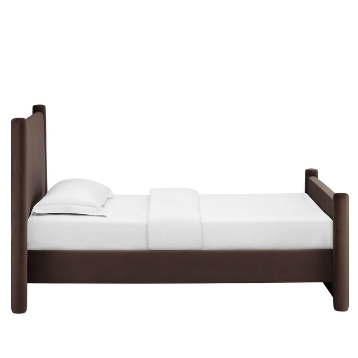 Rael Performance Velvet Platform Bed