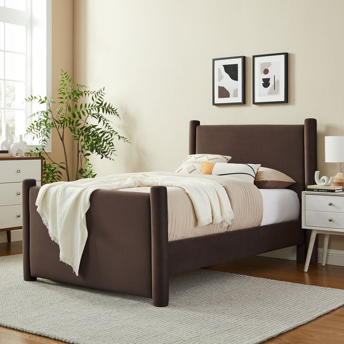 Rael Performance Velvet Platform Bed