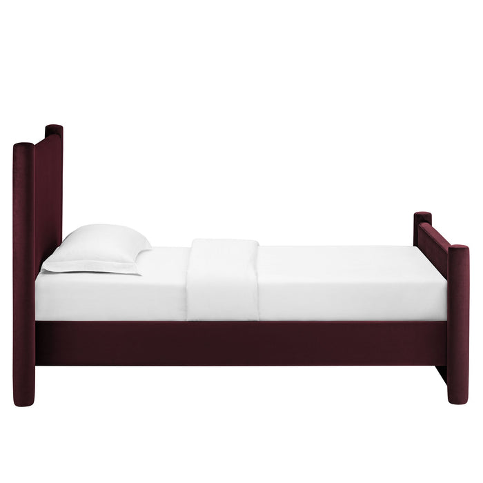 Rael Performance Velvet Platform Bed