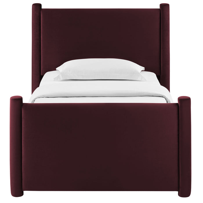 Rael Performance Velvet Platform Bed