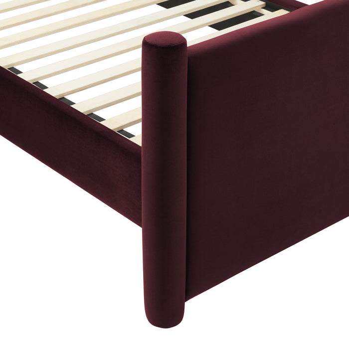 Rael Performance Velvet Platform Bed