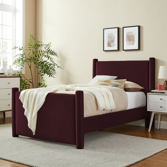 Rael Performance Velvet Platform Bed