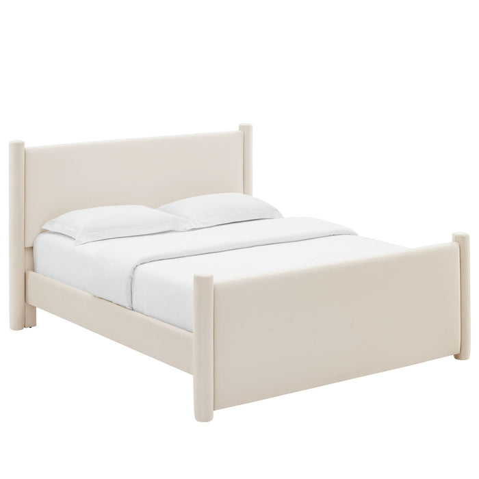 Rael Performance Velvet Platform Bed