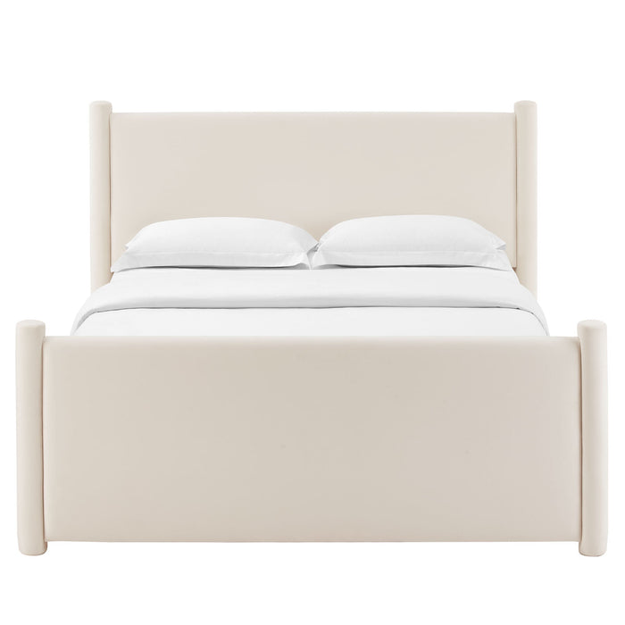 Rael Performance Velvet Platform Bed