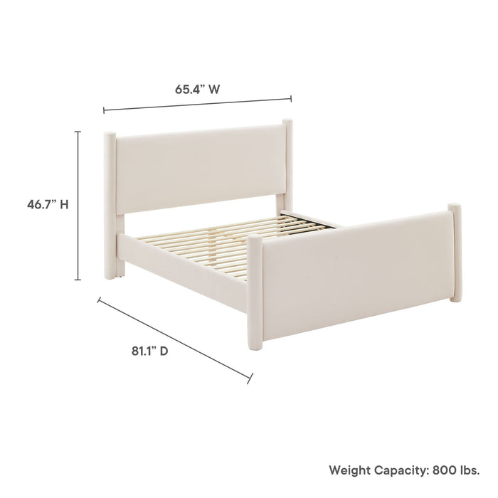 Rael Performance Velvet Platform Bed