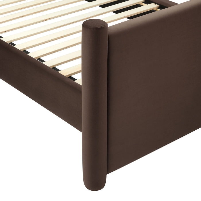 Rael Performance Velvet Platform Bed