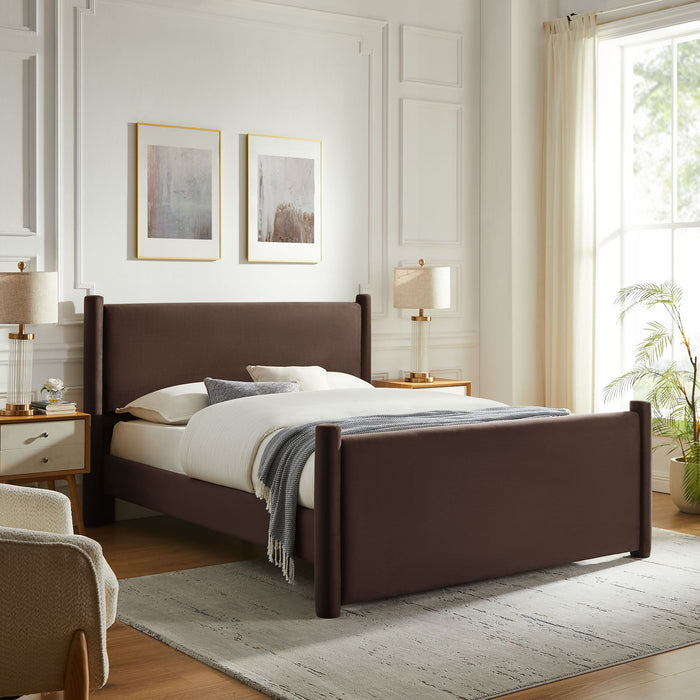 Rael Performance Velvet Platform Bed