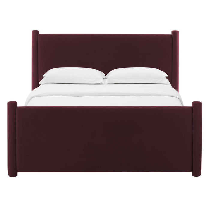 Rael Performance Velvet Platform Bed