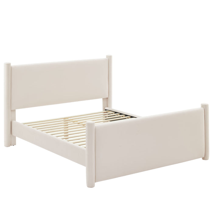 Rael Performance Velvet Platform Bed