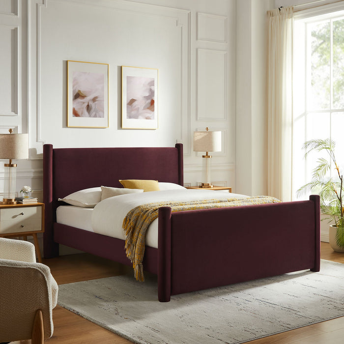 Rael Performance Velvet Platform Bed