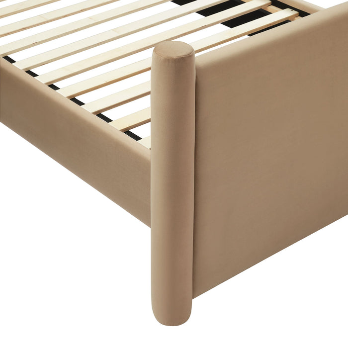 Rael Performance Velvet Platform Bed