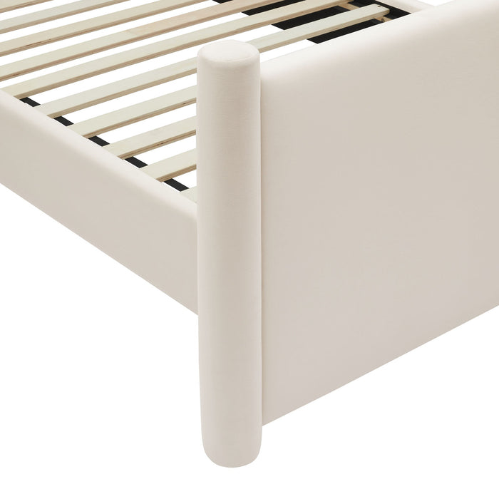 Rael Performance Velvet Platform Bed