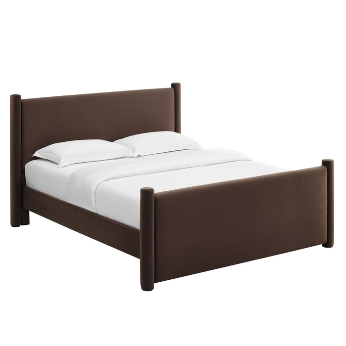 Rael Performance Velvet Platform Bed