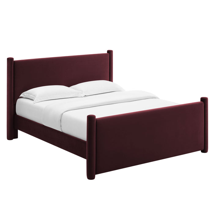 Rael Performance Velvet Platform Bed