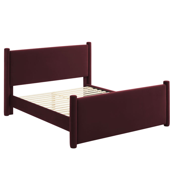 Rael Performance Velvet Platform Bed