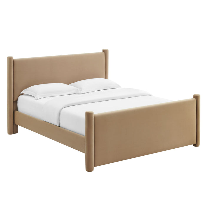Rael Performance Velvet Platform Bed