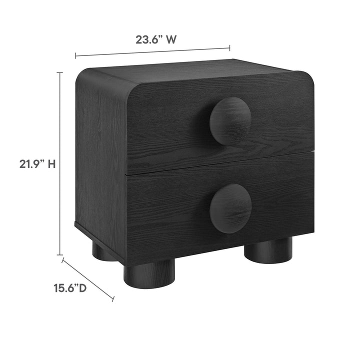 Modway Sonnet 2-Drawer Nightstand Bedroom Furniture - View 11