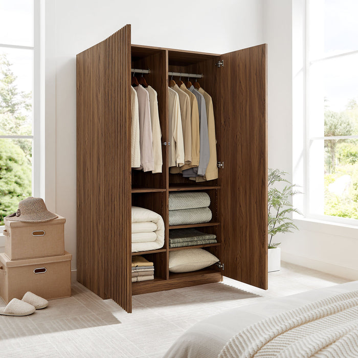 Modway Render 2-Door Wardrobe Closet Living Room Furniture - View 11