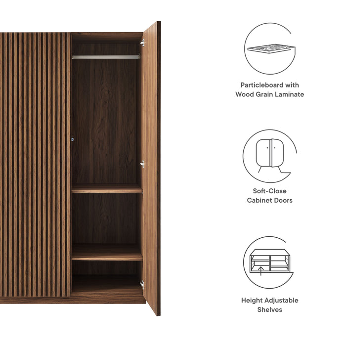 Modway Render 2-Door Wardrobe Closet Living Room Furniture - View 12