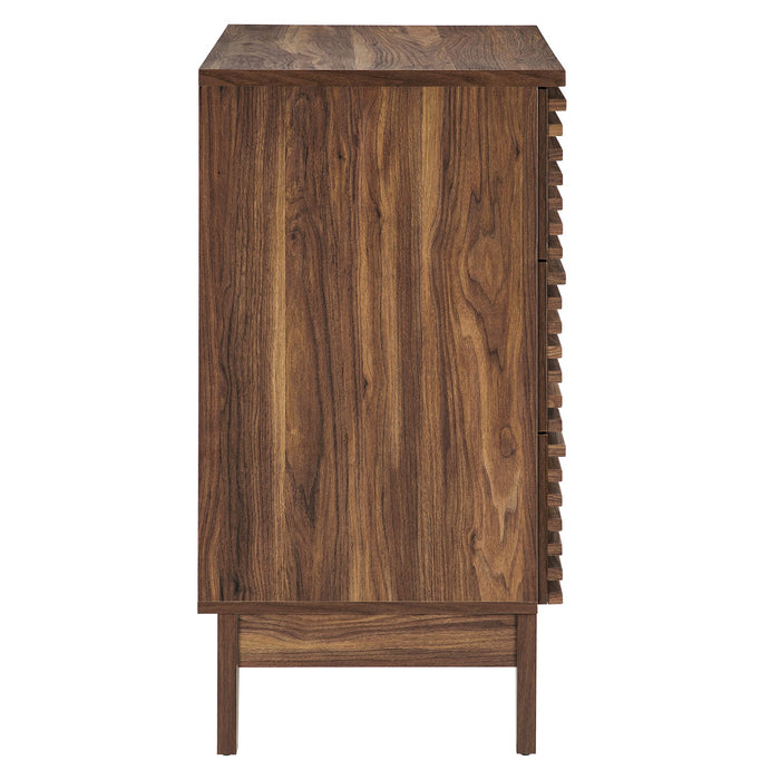 Modway Render Large 3-Drawer Nightstand Bedroom Furniture - Dimensions