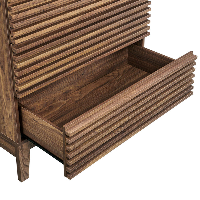 Modway Render Large 3-Drawer Nightstand Bedroom Furniture - Installation View