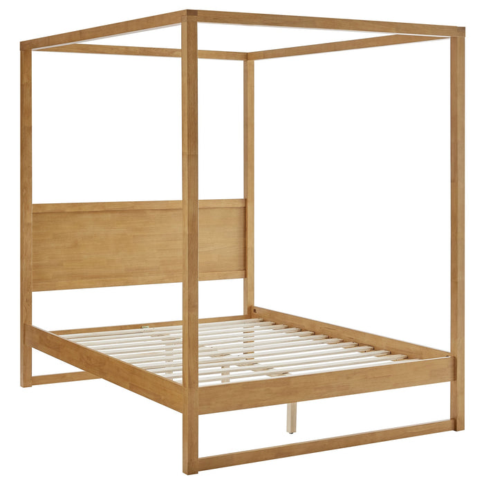 Alva Wood Canopy Platform Bed