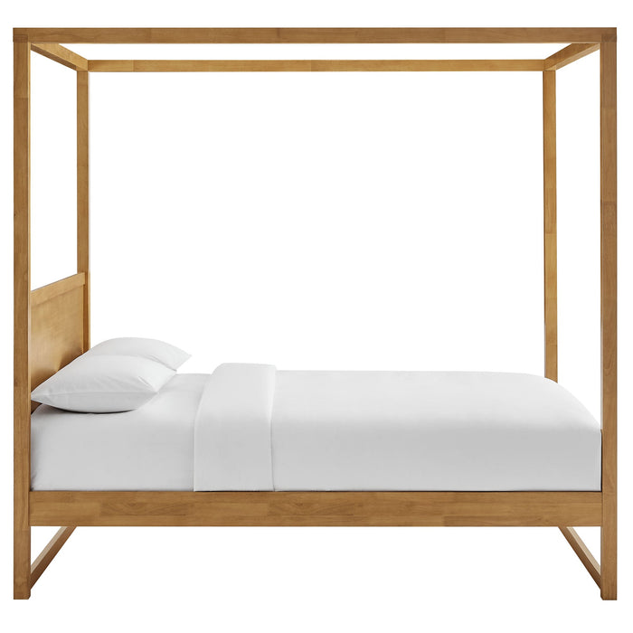 Alva Wood Canopy Platform Bed