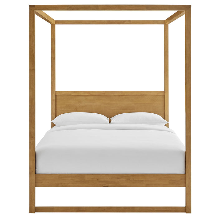 Alva Wood Canopy Platform Bed