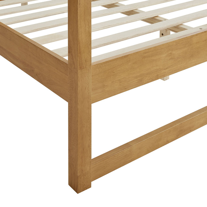 Alva Wood Canopy Platform Bed