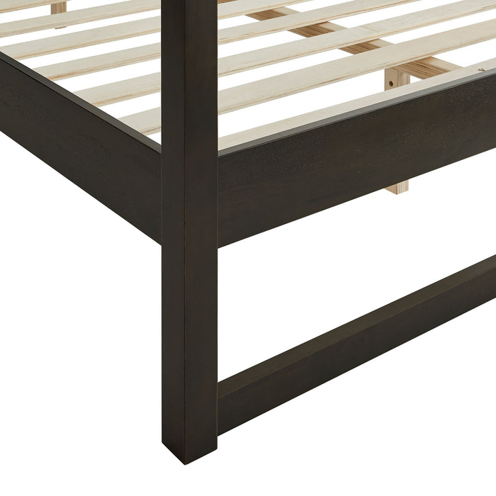 Alva Wood Canopy Platform Bed