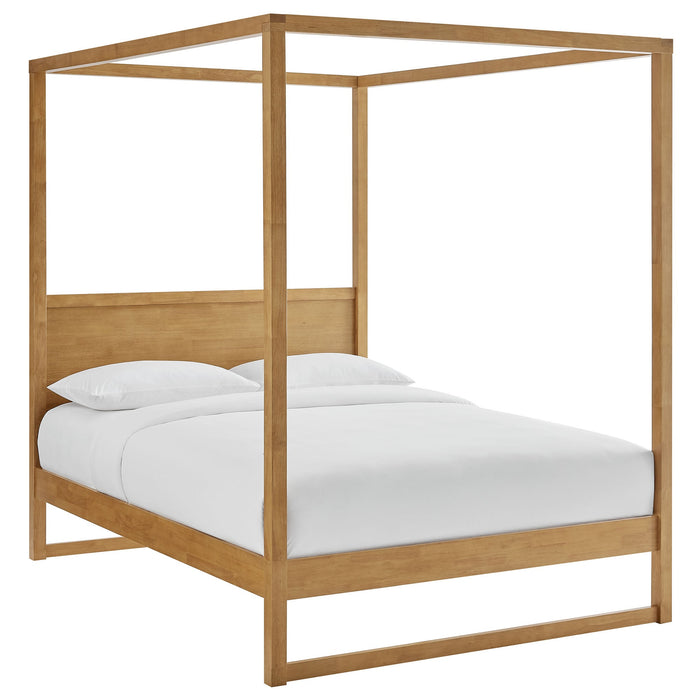 Alva Wood Canopy Platform Bed