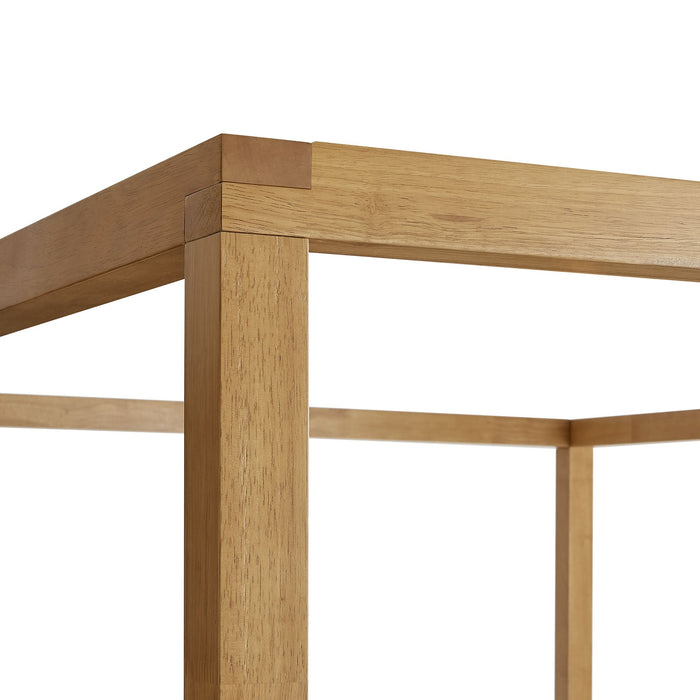 Alva Wood Canopy Platform Bed