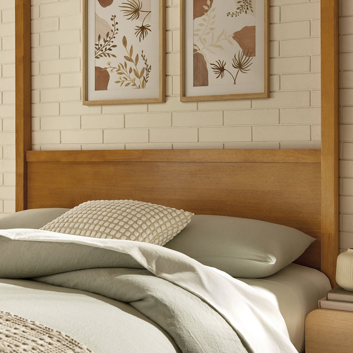 Alva Wood Canopy Platform Bed