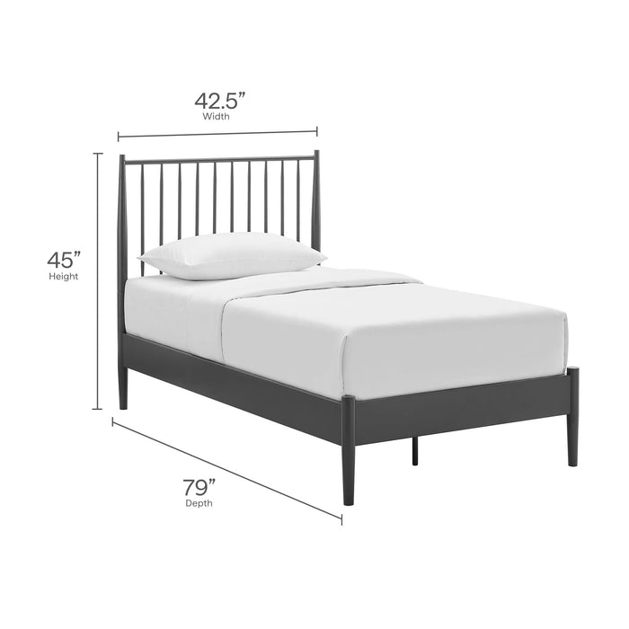 Adair Metal Spindle Platform Bed