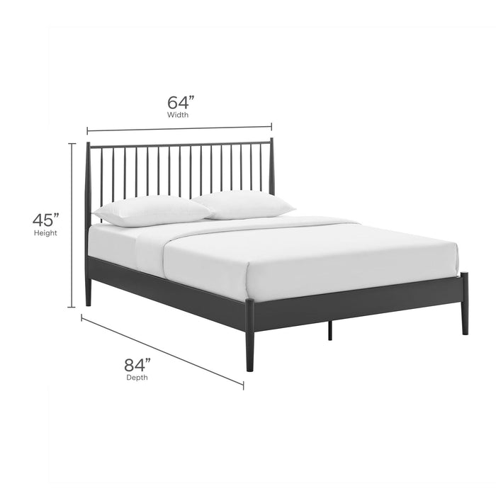 Adair Metal Spindle Platform Bed