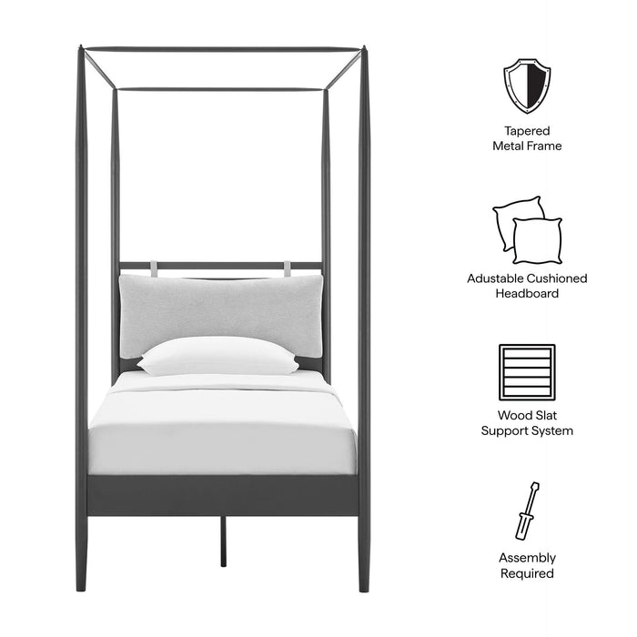 Marlowe 4-Poster Canopy Metal Platform Bed