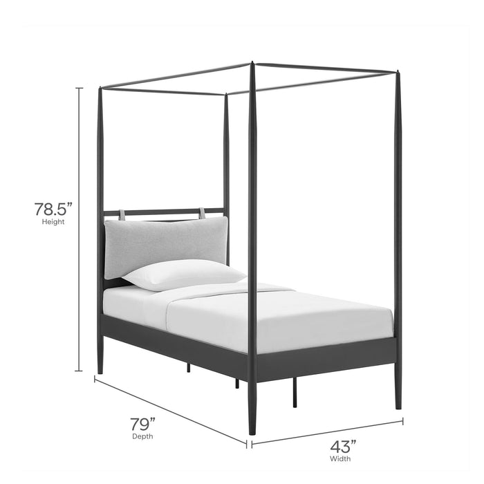Marlowe 4-Poster Canopy Metal Platform Bed