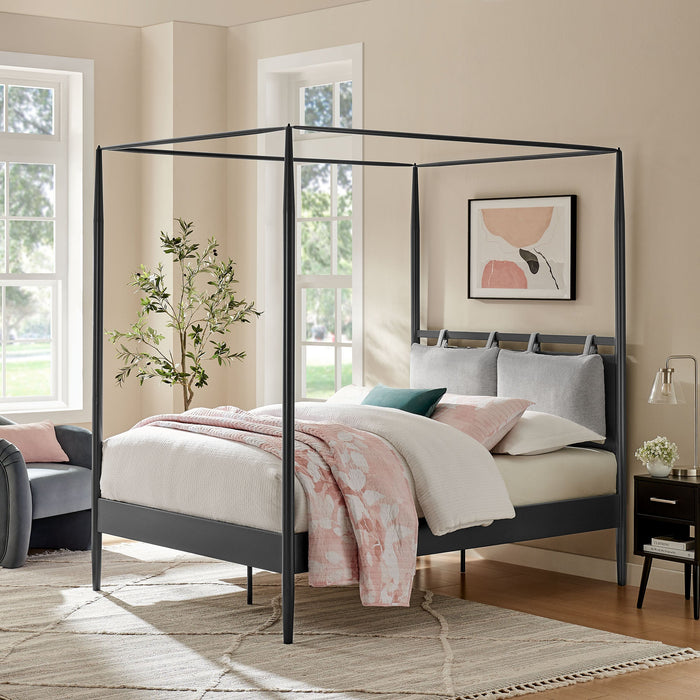 Marlowe 4-Poster Canopy Metal Platform Bed