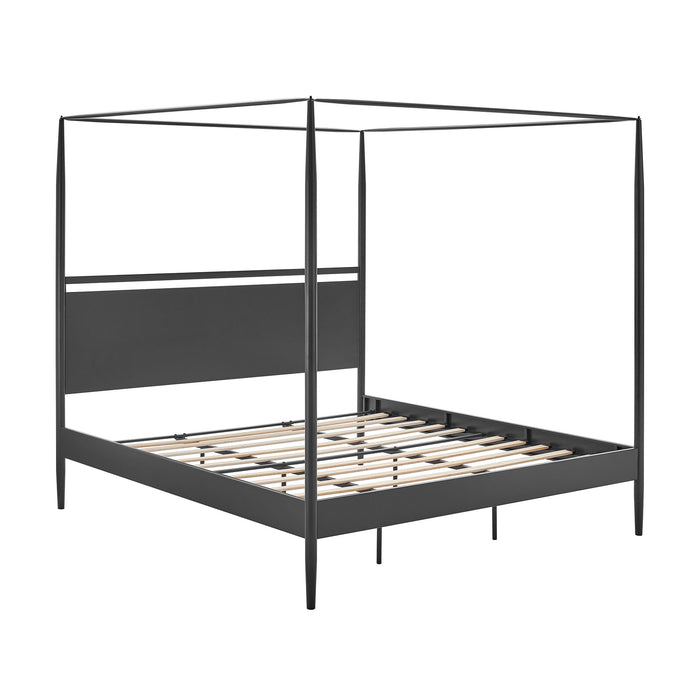 Marlowe 4-Poster Canopy Metal Platform Bed