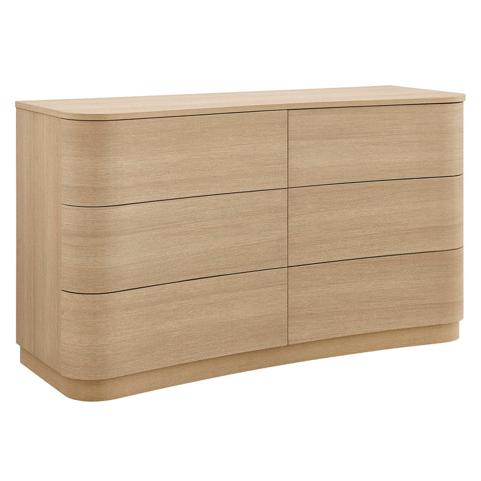 Mirae 6-Drawer Curved Dresser