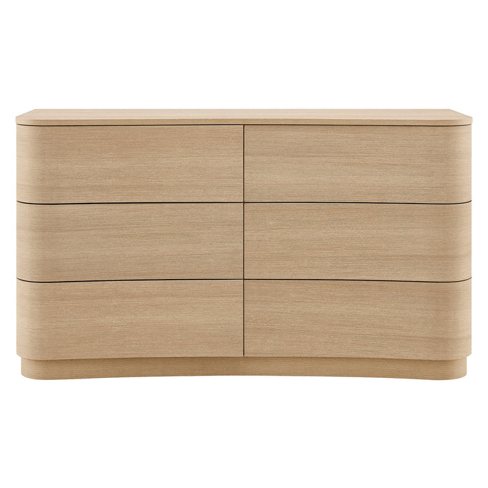 Mirae 6-Drawer Curved Dresser