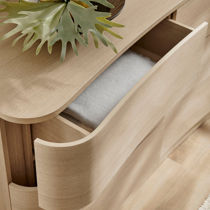 Mirae 6-Drawer Curved Dresser