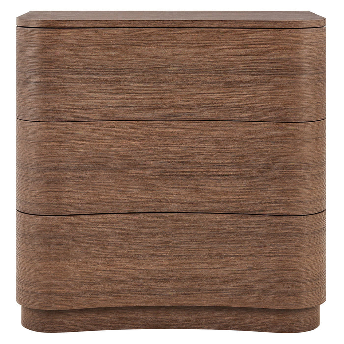 Mirae 3-Drawer Curved Compact Dresser