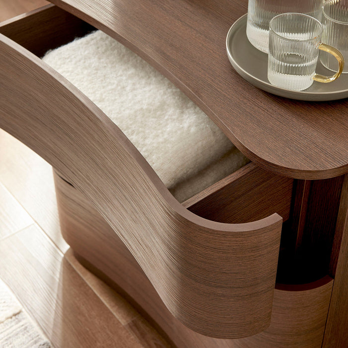 Mirae 3-Drawer Curved Compact Dresser