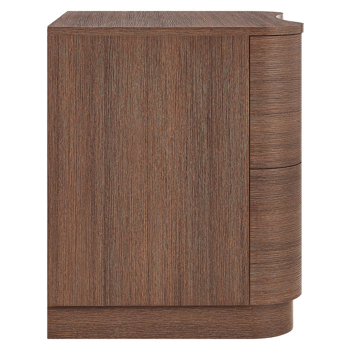 Mirae 2-Drawer Curved Nightstand